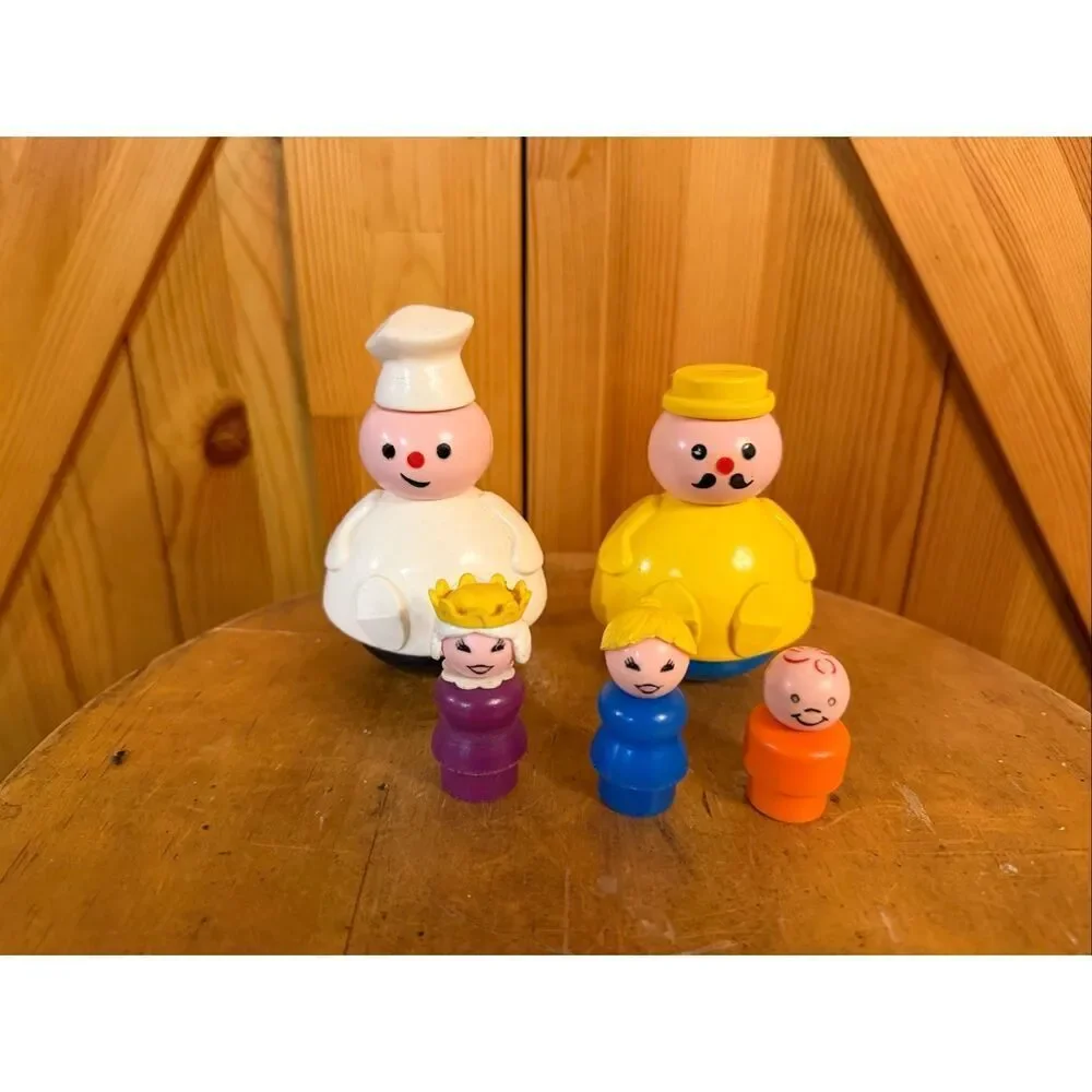 Vintage lot fisher-Price little people lot of 5 (6579)